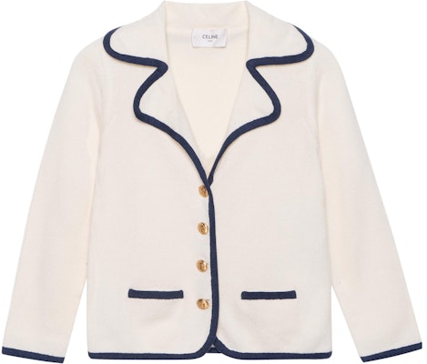 (W) 셀린느 SS23 여성 스트라이프 트림 니트 버튼업 가디건 베이지 2AJ47317V-01MA Buy (W) 셀린느 SS23 여성 스트라이프 트림 니트 버튼업 가디건 베이지 2AJ47317V-01MA