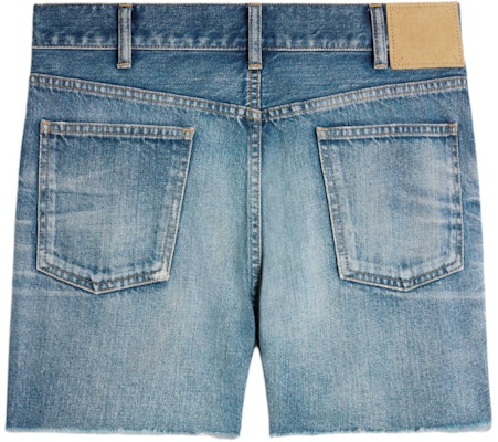 (Women) CELINE SS24 Blue Frayed Hem Zipper Pocket Denim Shorts 2N72A519X-08EL Lookbook (Women) CELINE SS24 Blue Frayed Hem Zipper Pocket Denim Shorts 2N72A519X-08EL