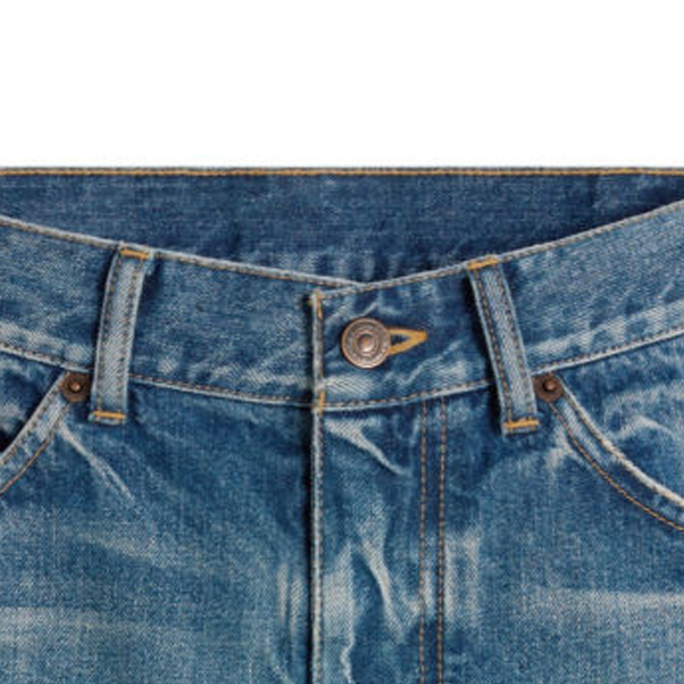 Details for (W) 赛琳 SS24 蓝色毛边下摆拉链口袋牛仔短裤 2N72A519X-08EL