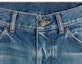 Details for (Women) CELINE SS24 Blue Frayed Hem Zipper Pocket Denim Shorts 2N72A519X-08EL