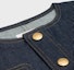 Shop (Women) CELINE SS24 Blue Short-Sleeve Denim Jacket with Single Button. 2Q950224Z-07IN