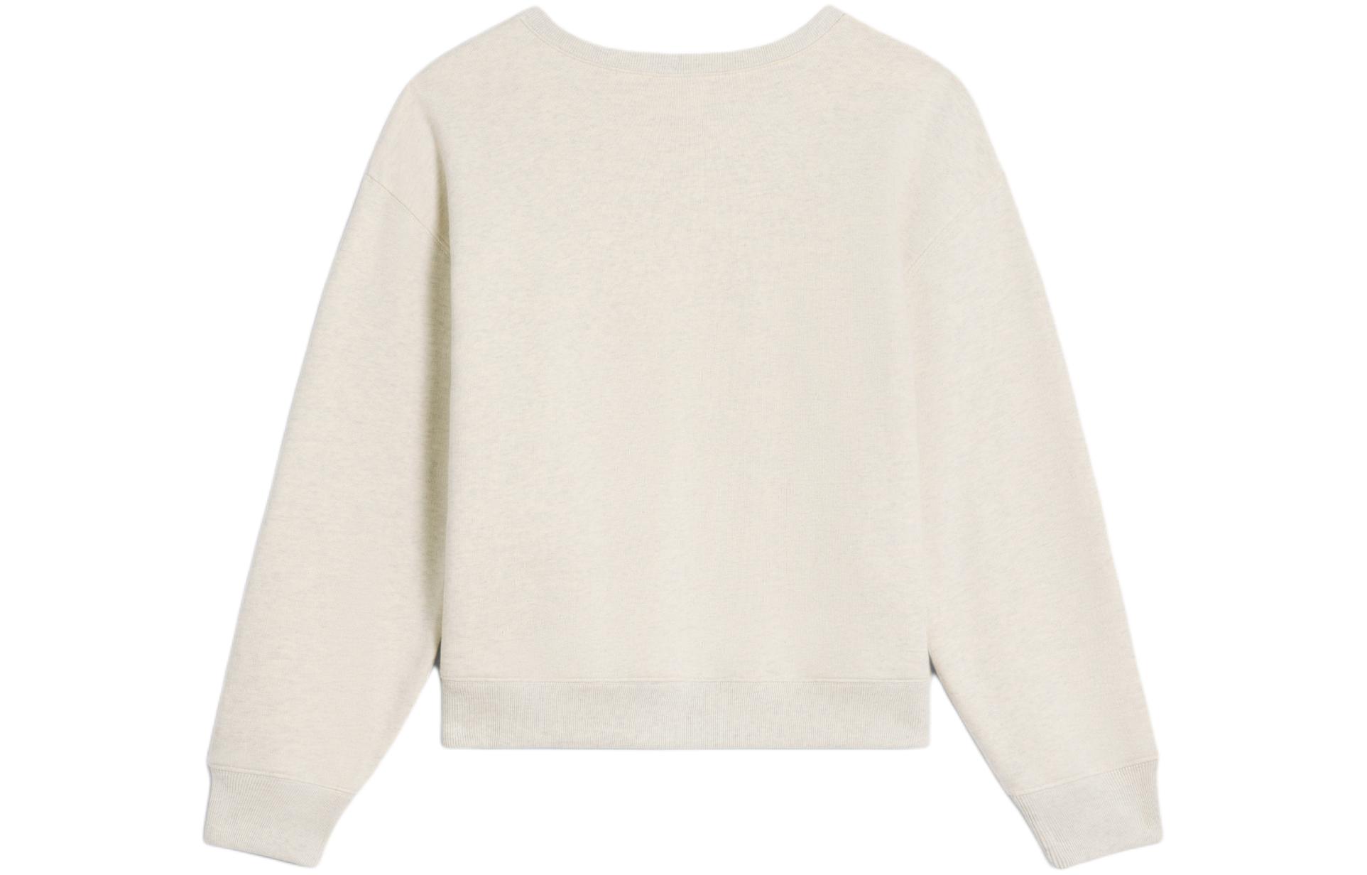 Lookbook (W) 셀린느 SS24 크림 로고 프린트 크루넥 스웻셔츠. 2Y31F765N-01CB