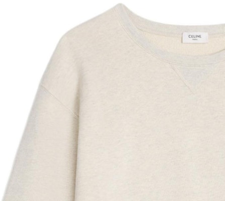(W) 셀린느 SS24 크림 로고 프린트 크루넥 스웻셔츠. 2Y31F765N-01CB Shop (W) 셀린느 SS24 크림 로고 프린트 크루넥 스웻셔츠. 2Y31F765N-01CB