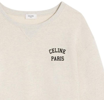 (W) 셀린느 SS24 크림 로고 프린트 크루넥 스웻셔츠. 2Y31F765N-01CB Purchase (W) 셀린느 SS24 크림 로고 프린트 크루넥 스웻셔츠. 2Y31F765N-01CB