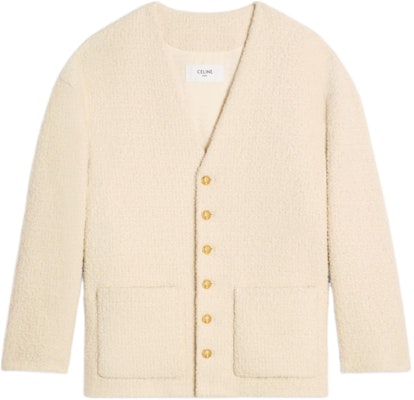 (W) CELINE SS24 象牙色V領按扣長袖外套 風衣外套 2V39J593V-97IV Buy (W) CELINE SS24 象牙色V領按扣長袖外套 風衣外套 2V39J593V-97IV