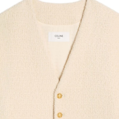 (W) CELINE SS24 象牙色V領按扣長袖外套 風衣外套 2V39J593V-97IV Shop (W) CELINE SS24 象牙色V領按扣長袖外套 風衣外套 2V39J593V-97IV