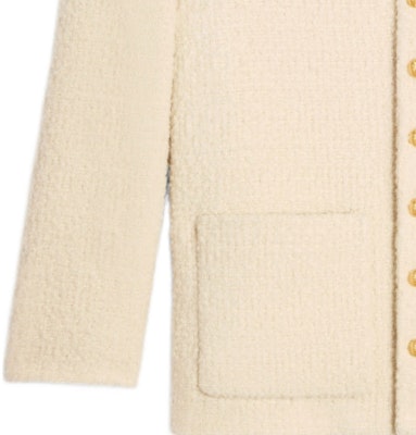 (W) CELINE SS24 象牙色V領按扣長袖外套 風衣外套 2V39J593V-97IV Details for (W) CELINE SS24 象牙色V領按扣長袖外套 風衣外套 2V39J593V-97IV