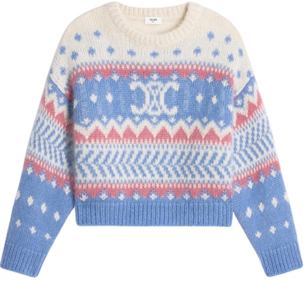 (Women) CELINE SS24 Loose-Fit Letter Knit Sweater - Multicolor. 2AE0K804X-05LB Buy (Women) CELINE SS24 Loose-Fit Letter Knit Sweater - Multicolor. 2AE0K804X-05LB