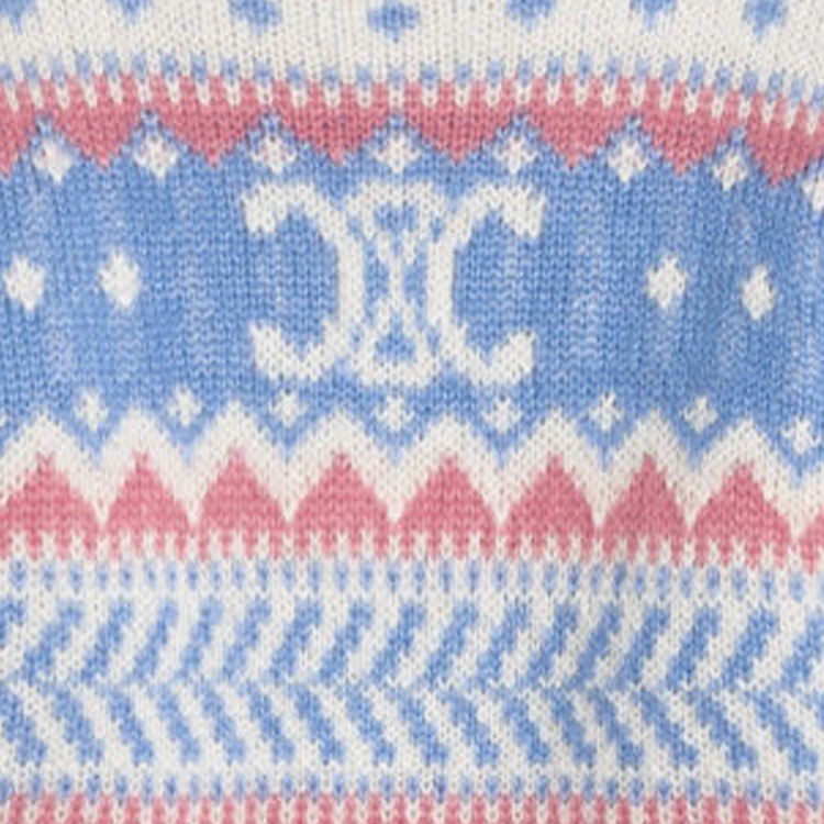 Details for (Women) CELINE SS24  Loose-Fit Letter Knit Sweater - Multicolor. 2AE0K804X-05LB