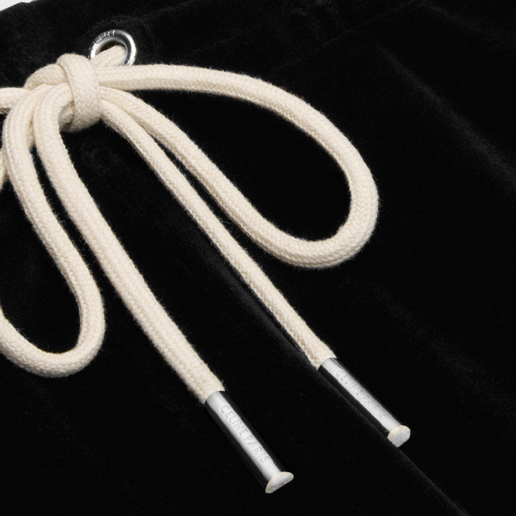 Purchase (Women) CELINE SS24  Low-Waist Striped Logo Drawstring Pants Black 2Z670748Q-38AW