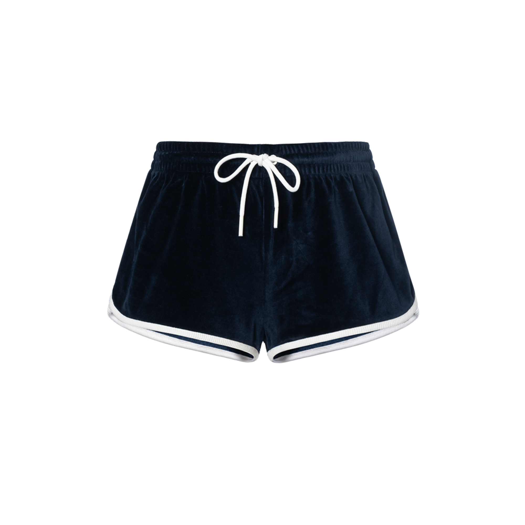 Order (Women) CELINE SS24  Low-Waist Velvet Logo Embroidered Mini Shorts - Midnight Blue 2Z558748Q-07RC