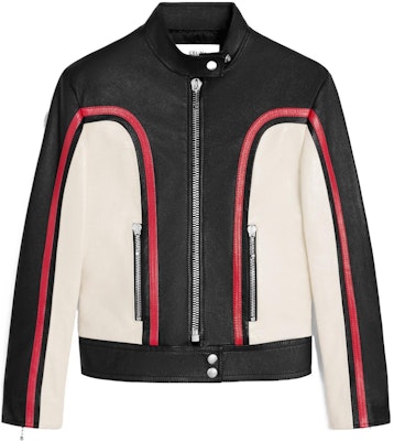 (Women) CELINE SS24 Multi-Color Leather Jacket with Zipper High Neck Design. 2EI51280D-38RN Buy (Women) CELINE SS24 Multi-Color Leather Jacket with Zipper High Neck Design. 2EI51280D-38RN