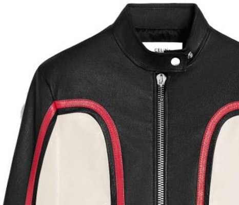 (Women) CELINE SS24 Multi-Color Leather Jacket with Zipper High Neck Design. 2EI51280D-38RN Purchase (Women) CELINE SS24 Multi-Color Leather Jacket with Zipper High Neck Design. 2EI51280D-38RN