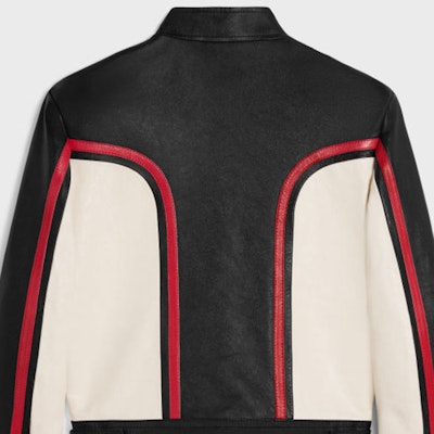 (Women) CELINE SS24 Multi-Color Leather Jacket with Zipper High Neck Design. 2EI51280D-38RN Cheap (Women) CELINE SS24 Multi-Color Leather Jacket with Zipper High Neck Design. 2EI51280D-38RN