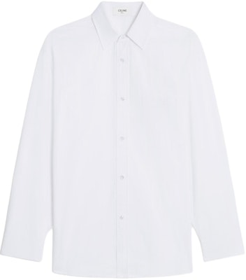 (Women) CELINE SS24 Oversized Long Sleeve Shirt White 2C21B354X-01BC Order (Women) CELINE SS24 Oversized Long Sleeve Shirt White 2C21B354X-01BC