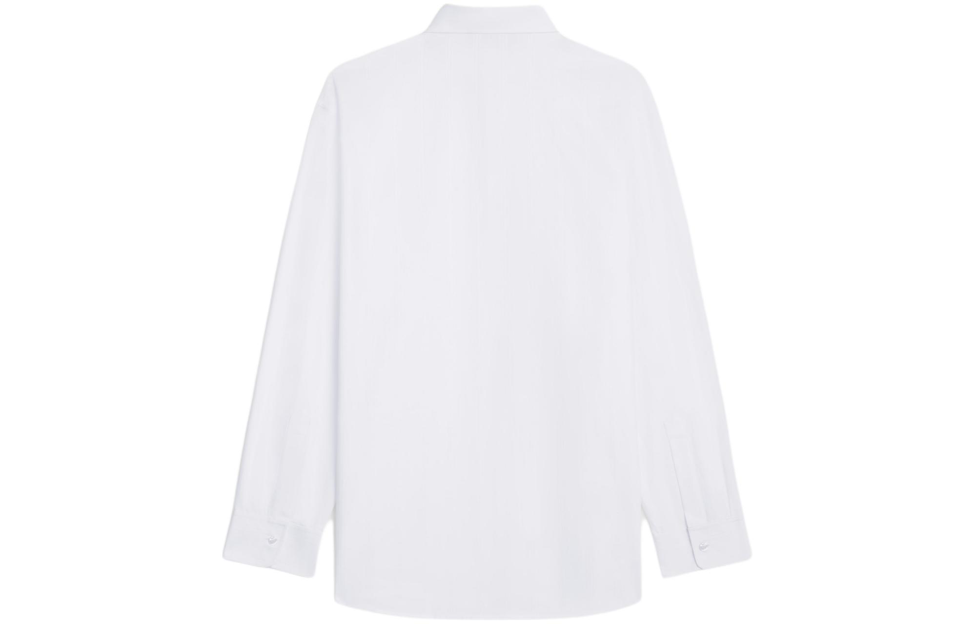 Lookbook (Women) CELINE SS24  Oversized Long Sleeve Shirt White 2C21B354X-01BC