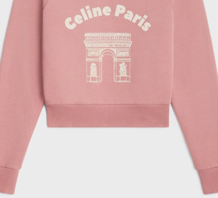 (Women) CELINE SS24 Pink Logo Print Crewneck Long Sleeve Sweatshirt. 2Y88D670Q-25PU Sizing (Women) CELINE SS24 Pink Logo Print Crewneck Long Sleeve Sweatshirt. 2Y88D670Q-25PU