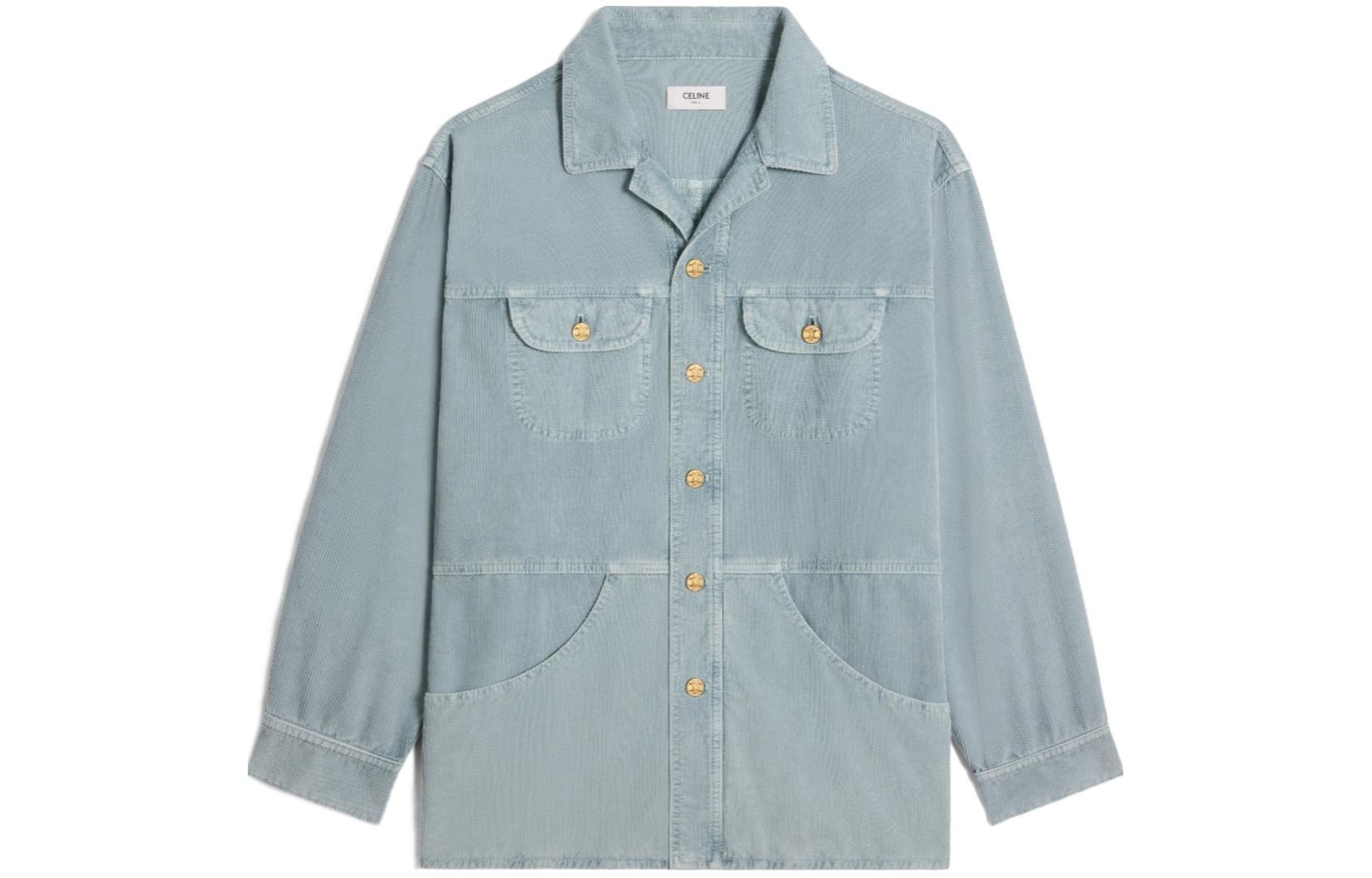 Order (W) Celine SS24 藍色單排扣休閒寬鬆外套 2Q835117X-02OY