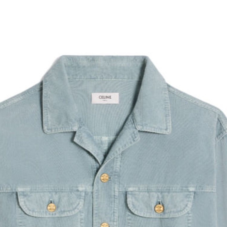 Purchase (W) Celine SS24 藍色單排扣休閒寬鬆外套 2Q835117X-02OY