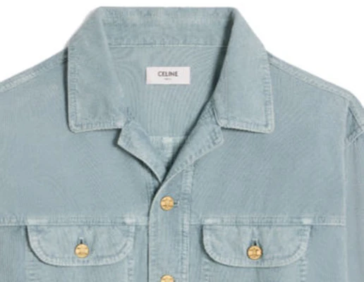 (W) Celine SS24 藍色單排扣休閒寬鬆外套 2Q835117X-02OY Purchase (W) Celine SS24 藍色單排扣休閒寬鬆外套 2Q835117X-02OY