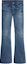Buy (Women) CELINE SS24 Low-Rise Flare Washed Denim Jeans with Raw Hem for Women Blue. 2N06B365M-07DU