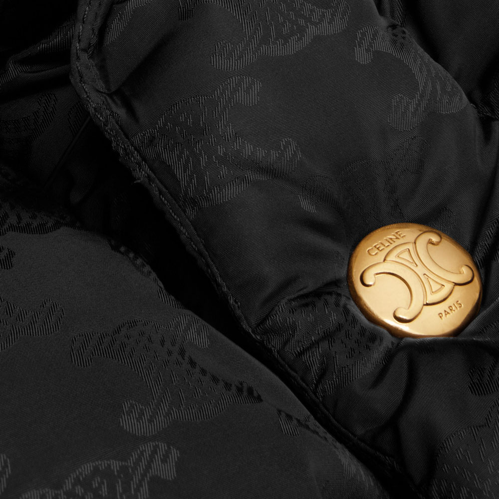 (Women) CELINE SS24 Monogram Quilted Single-Breasted Vest Women Black 2W987795W-38NO 圖 5