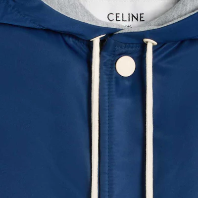 (W) Celine SS24 條紋Logo貼布連帽外套 天空藍 2W17B227R-07MR Details for (W) Celine SS24 條紋Logo貼布連帽外套 天空藍 2W17B227R-07MR