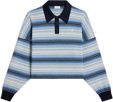 (W) セリーヌ SS24 ストライプ オーバーサイズ シングルブレスト 長袖 セーター ブルー レディース 2AO9A099O-05LB Order (W) セリーヌ SS24 ストライプ オーバーサイズ シングルブレスト 長袖 セーター ブルー レディース 2AO9A099O-05LB