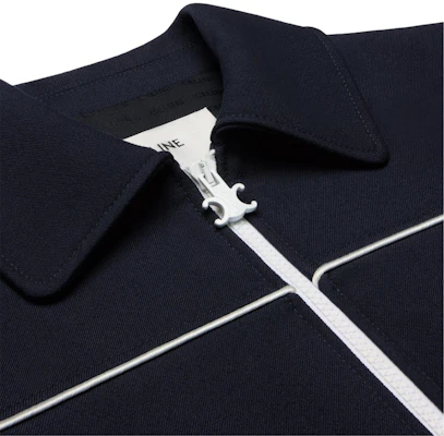 (W) CELINE SS25 海軍藍對比百褶拉鍊長袖外套. 2V27V649Y-07MR Details for (W) CELINE SS25 海軍藍對比百褶拉鍊長袖外套. 2V27V649Y-07MR