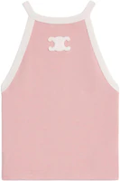 (Women) Celine SS25 Logo Crew Neck Sleeveless Pullover Tank in Blush Pink 2X27N322T-25PU (Women) Celine SS25 Logo Crew Neck Sleeveless Pullover Tank in Blush Pink 2X27N322T-25PU
