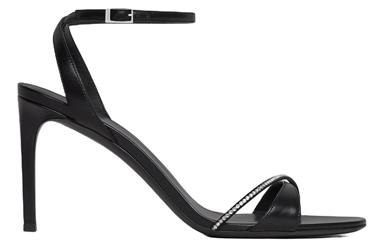 Order (W) CELINE 黑色牛皮细高跟凉鞋 352233774C.38NO