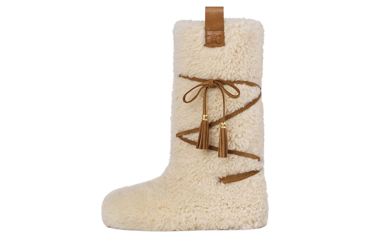 (W) CELINE Strap CMFT Ankle Boots 'White'