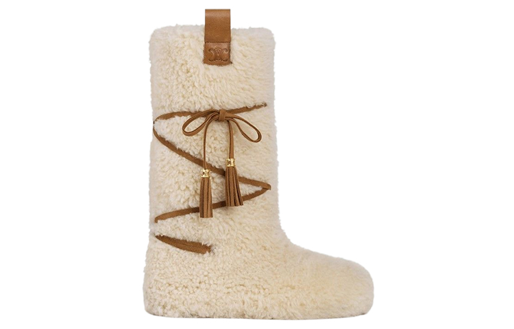 (W) CELINE Strap CMFT Ankle Boots 'White' 圖 2