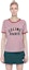 Shop (W) CELINE Kaos Pendek Pink Stripe Letter Print SS22 Tee 2X855495J-01RA