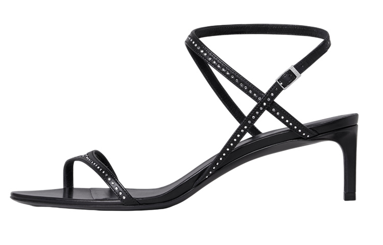 (W) CELINE Studded Buckle Slide 'Black'