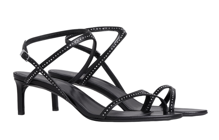 (W) CELINE Studded Buckle Slide 'Black' 圖 3