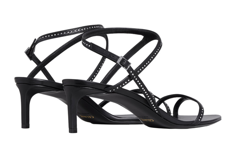 (W) CELINE Studded Buckle Slide 'Black' 圖 4