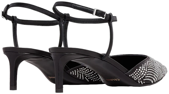 (Women) CELINE Studded Pointed Toe Mid-Heel 'Black' 351063010C.38NO Shop (Women) CELINE Studded Pointed Toe Mid-Heel 'Black' 351063010C.38NO