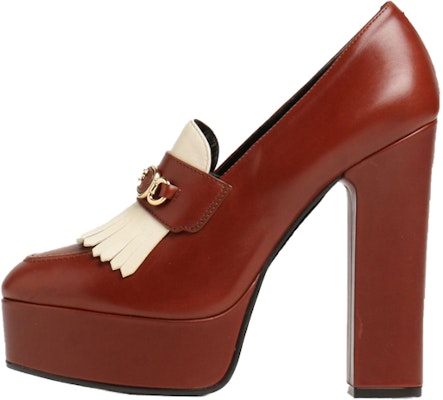 (Women) CELINE Sulky High-Heel Moccasin 'Brown' 341633518C.19NM Buy (Women) CELINE Sulky High-Heel Moccasin 'Brown' 341633518C.19NM