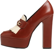 (Women) CELINE Sulky High-Heel Moccasin 'Brown' 341633518C.19NM (Women) CELINE Sulky High-Heel Moccasin 'Brown' 341633518C.19NM