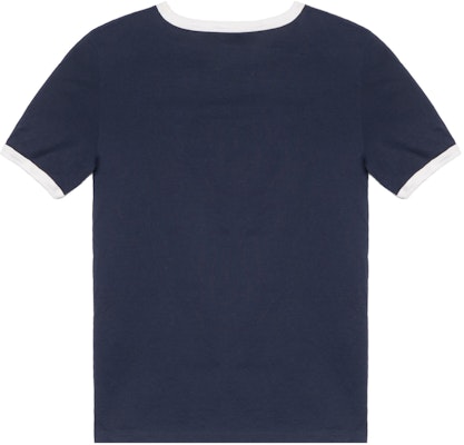 (W) 赛琳蓝色马车印花标志短袖圆领T恤常规版型 2X575501F-07OW Lookbook (W) 赛琳蓝色马车印花标志短袖圆领T恤常规版型 2X575501F-07OW