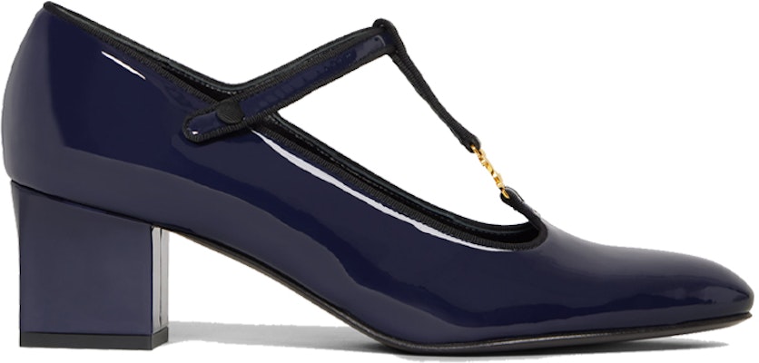 (W) CELINE T-Strap Tumit Tinggi 'Biru Navy' 333893321C.07NY Order (W) CELINE T-Strap Tumit Tinggi 'Biru Navy' 333893321C.07NY