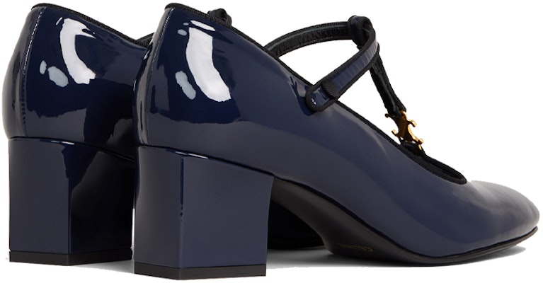 (Women) CELINE T-Strap High Heel 'Navy Blue' 333893321C.07NY Shop (Women) CELINE T-Strap High Heel 'Navy Blue' 333893321C.07NY