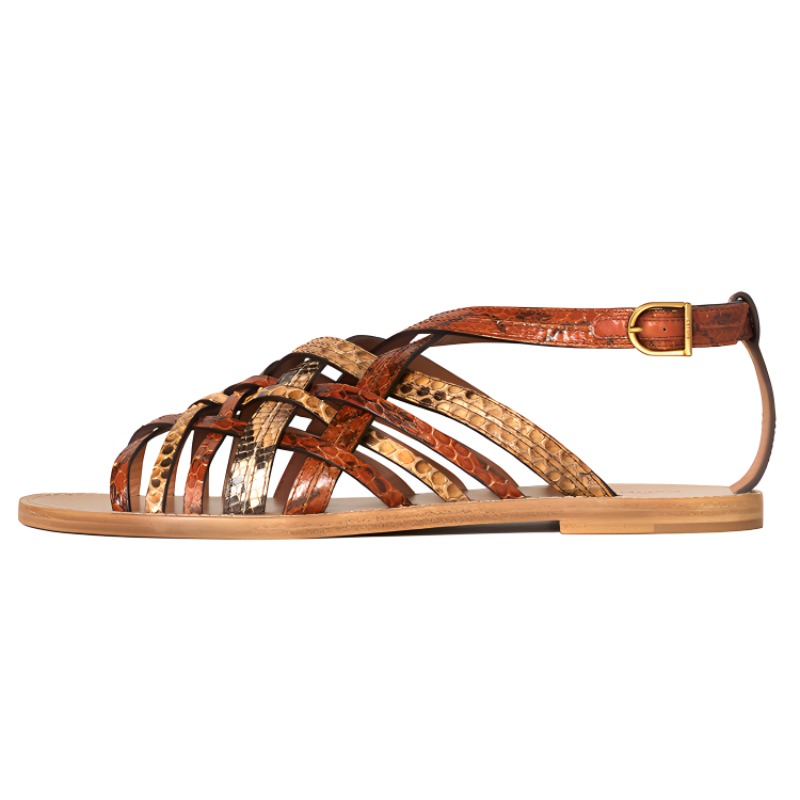 (W) CELINE Taillat 'Light Brown Snakeskin'