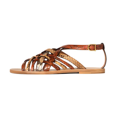 (W) CELINE Taillat 'Light Brown Snakeskin'