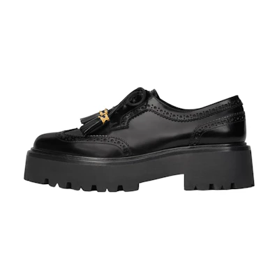 (W) CELINE Tassel Platform 'Black Leather'