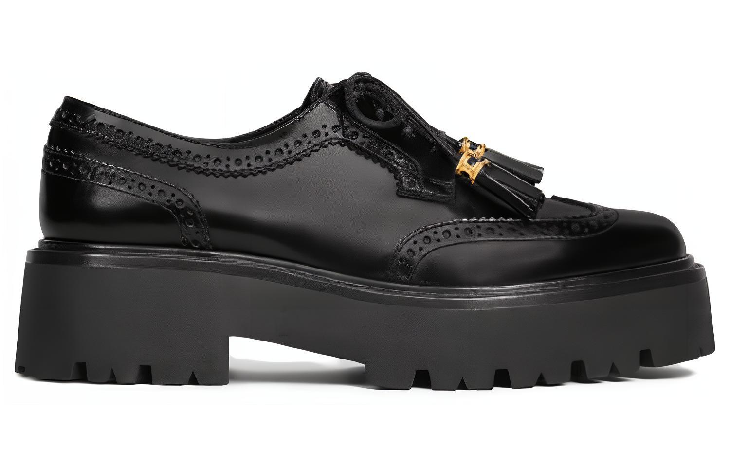 Order (Women) CELINE Tassel Platform 'Black Leather' 348443602C.38NO