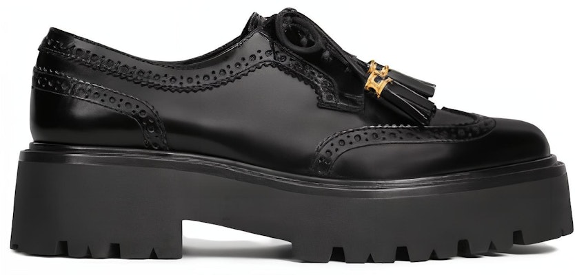 (Women) CELINE Tassel Platform 'Black Leather' 348443602C.38NO Order (Women) CELINE Tassel Platform 'Black Leather' 348443602C.38NO