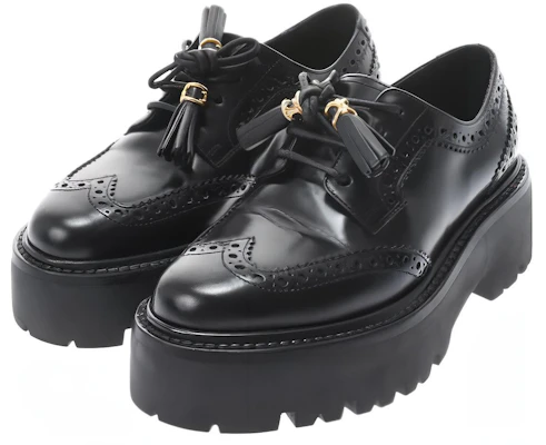 (Women) CELINE Tassel Platform 'Black Leather' 348443602C.38NO Lookbook (Women) CELINE Tassel Platform 'Black Leather' 348443602C.38NO