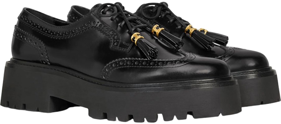 (Women) CELINE Tassel Platform 'Black Leather' 348443602C.38NO Shop (Women) CELINE Tassel Platform 'Black Leather' 348443602C.38NO